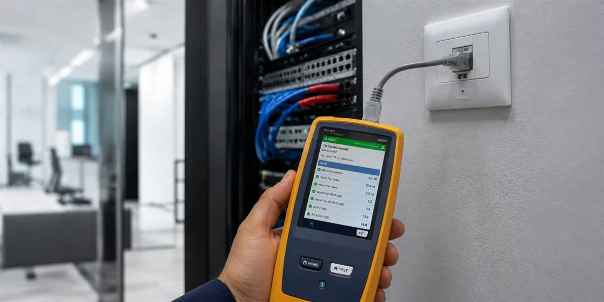 Network point testing and certification